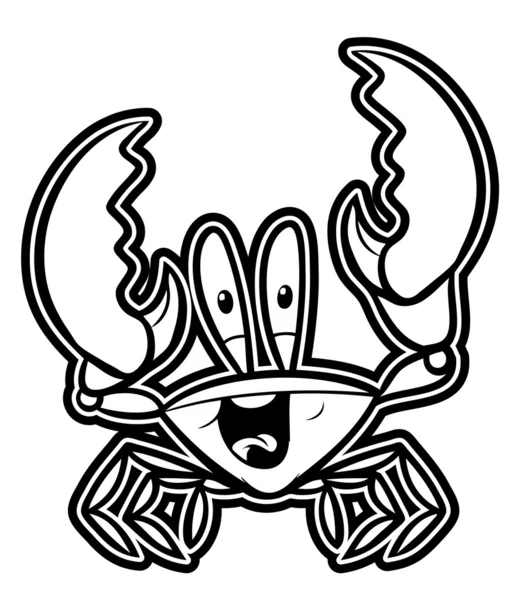 Abbildung von Krabben — Stockvektor