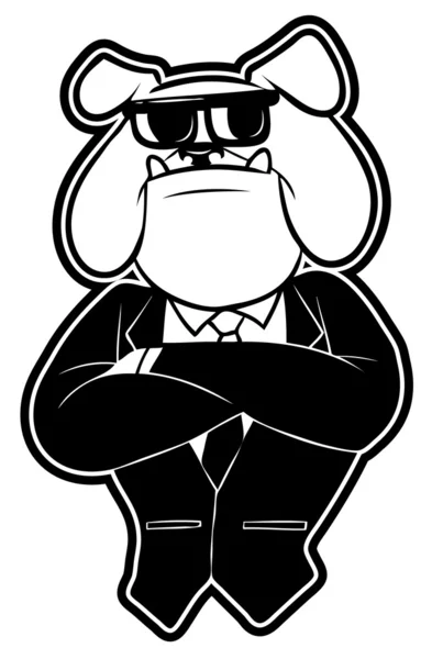 Illustration de la sécurité bulldog — Image vectorielle