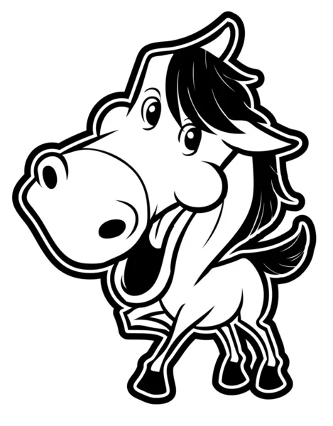 Ilustración de caballo — Vector de stock