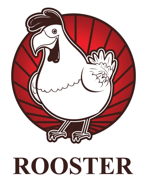 Rooster zodiac — Stock Vector