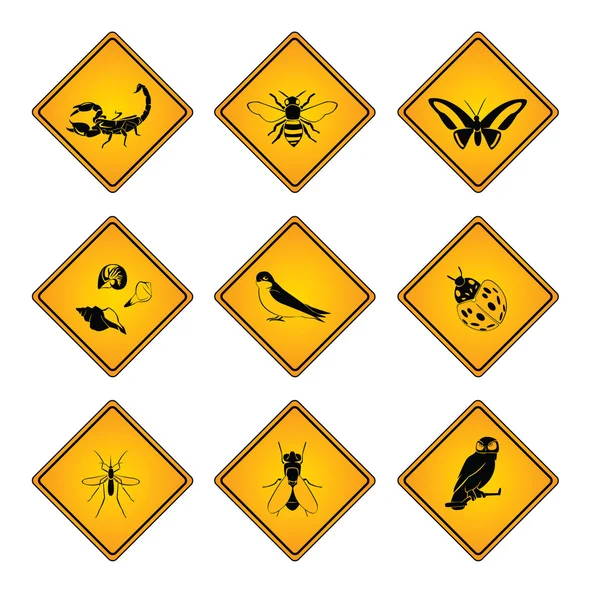 Signe de symbole animal — Image vectorielle