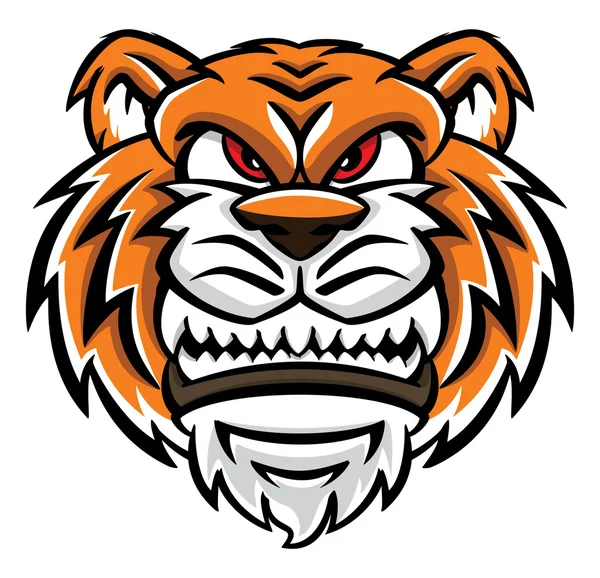 Cara de tigre — Vector de stock