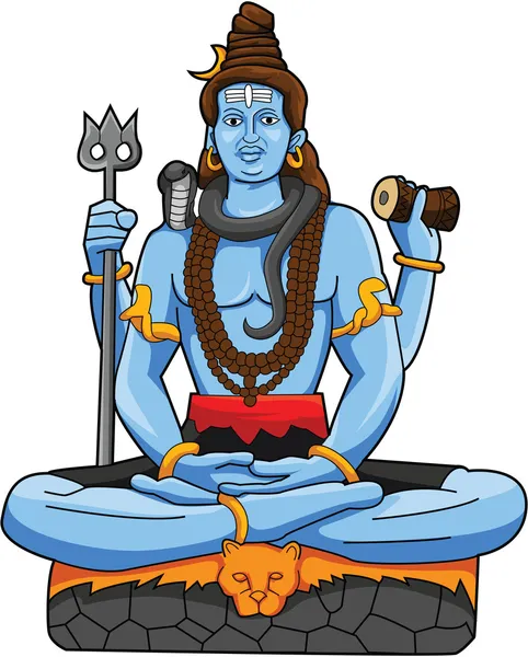 Estátua de Shiva — Vetor de Stock