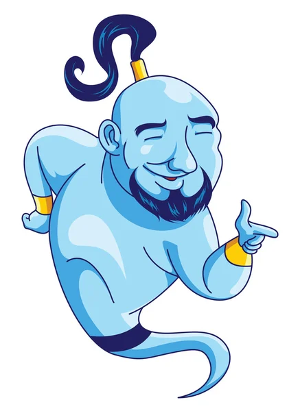 Blue Genie — Stock Vector