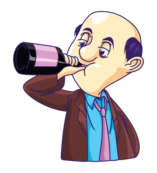 Drunk Man — Stock Vector