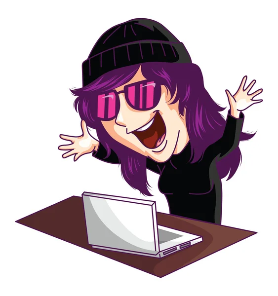 Hacker — Stock Vector