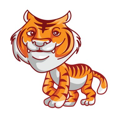 Kaplan illüstrasyon karikatür