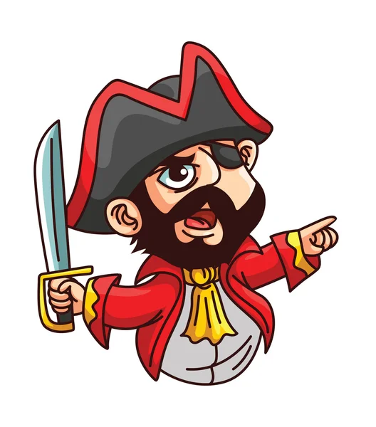 Ilustração de pirata — Vetor de Stock