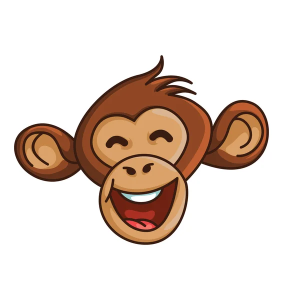 Maymun kafa — Stok Vektör