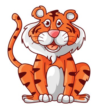 Kaplan illüstrasyon karikatür