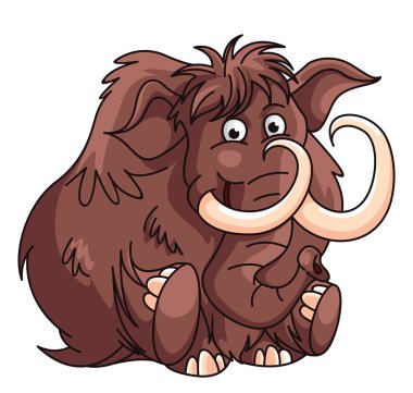 Mammoth Cartoon Illustration clipart