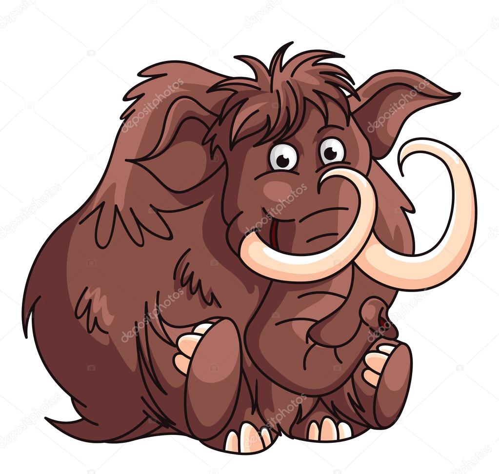 Mammoth Cartoon Illustration