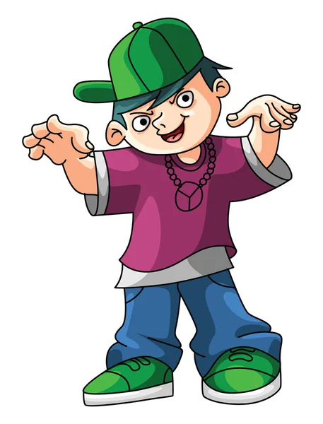 Niños Hip Hop — Vector de stock