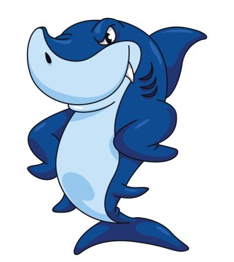 köpekbalığı komik karikatür