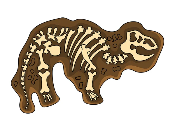 Тиранозавр Фозил — стоковый вектор