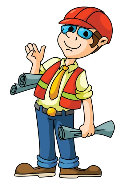 Trabajadores de la construcción — Vector de stock