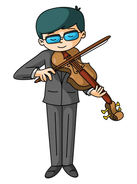 Violinista — Vector de stock