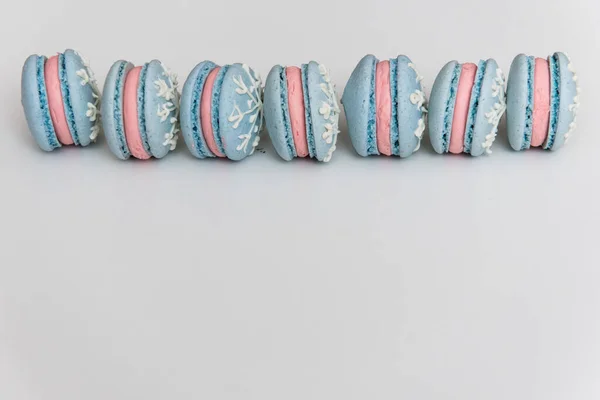 Macarons Kleine Französische Kuchen Süß Und Bunt — Stockfoto