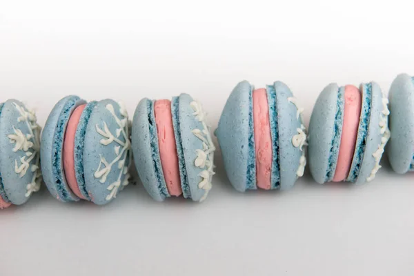 Macarons Kleine Französische Kuchen Süß Und Bunt — Stockfoto