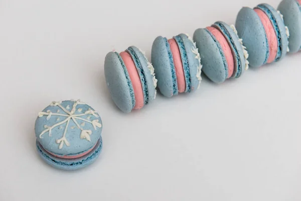 Macarons Bolos Franceses Pequenos Doce Colorido — Fotografia de Stock