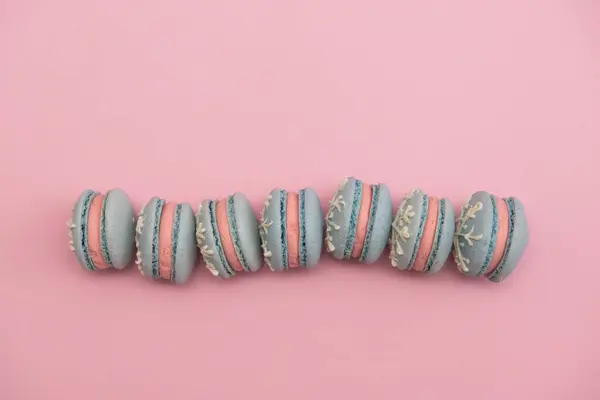 Macarons Bolos Franceses Pequenos Doce Colorido — Fotografia de Stock