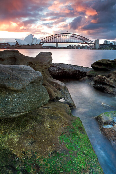 Sydney Opera House and harbour bridge