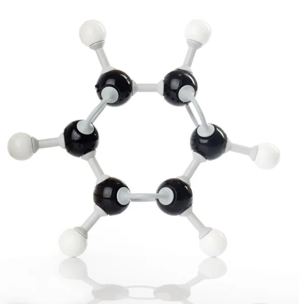 Molecule model of benzene / benzol — Stock Photo, Image