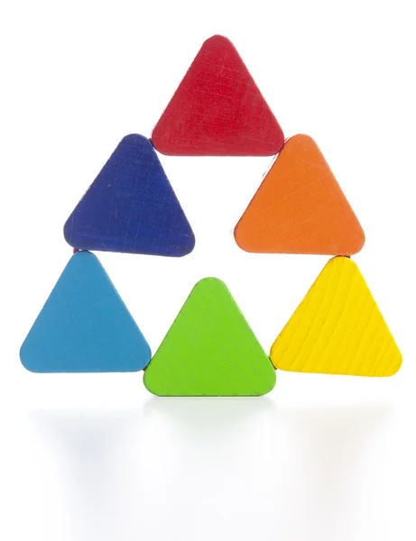 Color hexagon toy for baby and toddler ages — Stock Photo, Image