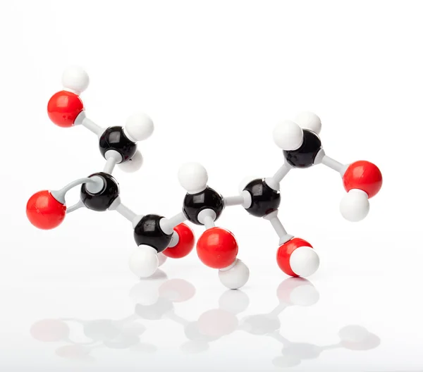 Modelo molecular de fructosa o azúcar de frutas —  Fotos de Stock