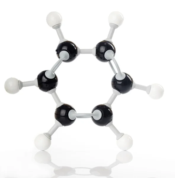 Modello molecolare di benzene o benzolo — Foto Stock