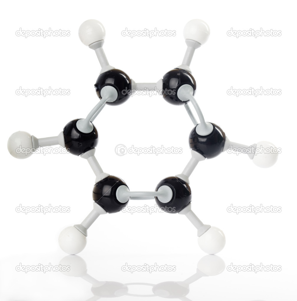 Molecule model of benzene or benzol