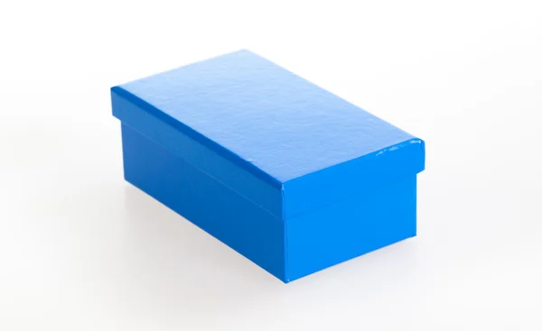 Caixa azul fechado — Fotografia de Stock