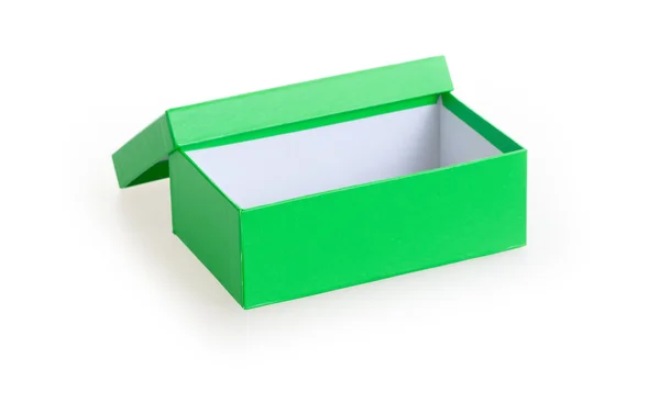 Abrir caja verde — Foto de Stock