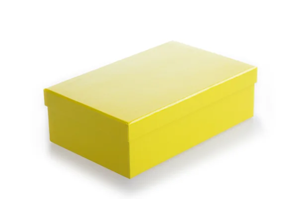 Caja amarilla cerrada — Foto de Stock