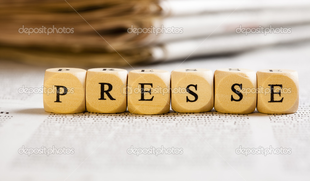 Letter Dices Concept: Presse (German)