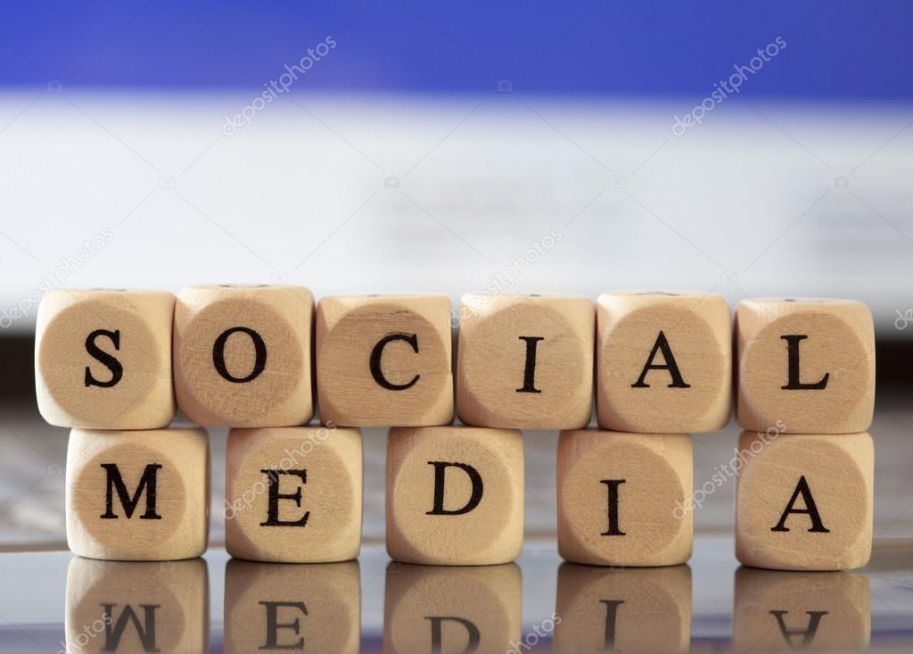 Letter Dices Concept: Social Media