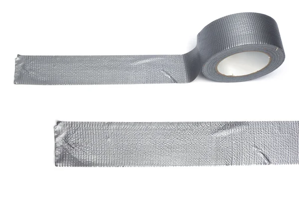 Zilveren Gaffatape tape rol — Stockfoto