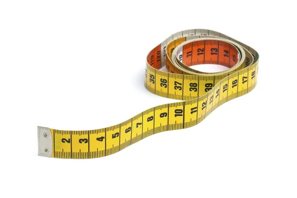 Yellow measure tape — Stock Photo, Image