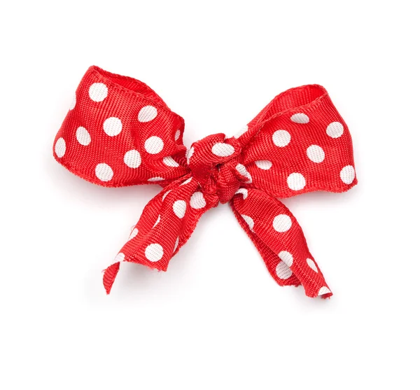 Tie wstążka polka dot — Zdjęcie stockowe