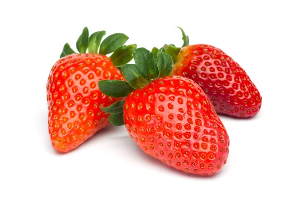 Three Strawberries — Stock Photo, Image