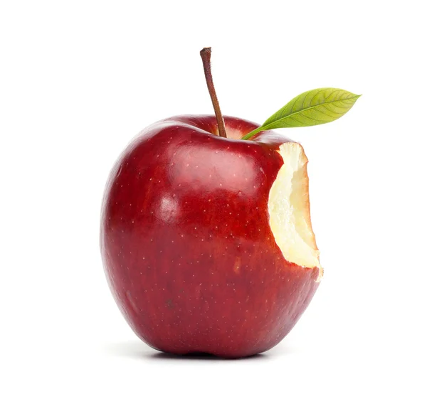 Red Apple with Bite — Stock Photo, Image