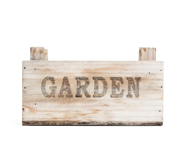 Wooden Graden Crate — Stock Photo, Image