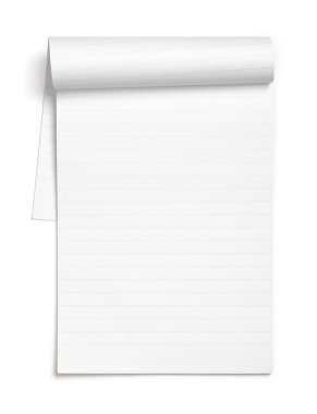 Empty note book clipart