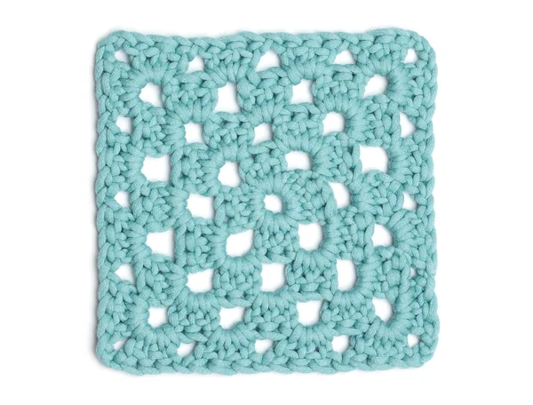 Crochet tapete - Azul claro Granny Square — Foto de Stock