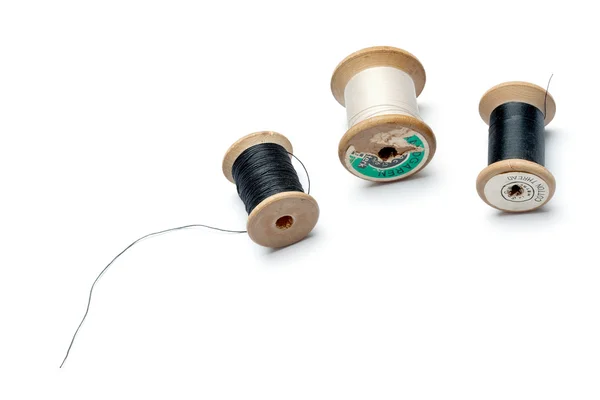 Old Thread Spools — Stock Photo, Image