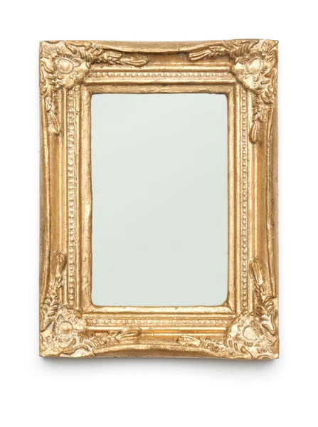 Gouden leeg afbeeldingsframe — Stockfoto