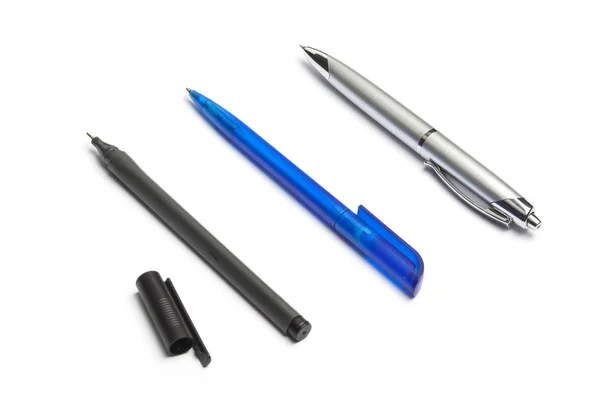 Set of three pens — Stock Photo, Image