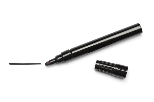 Black pen and line — Stock Photo, Image