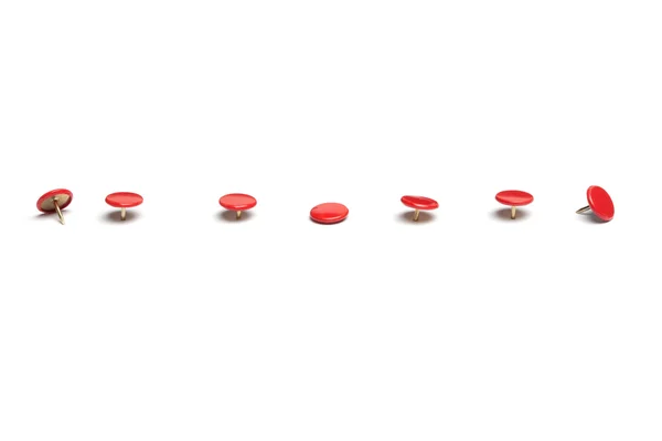 Red thumb tacks — Stock Photo, Image