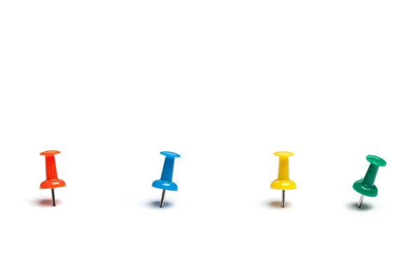 Colorful push pins — Stock Photo, Image